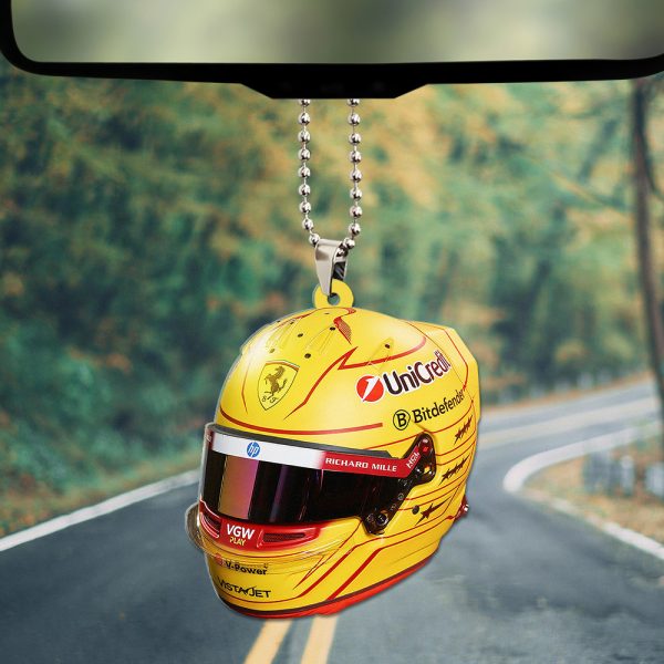 Scuderia Ferrari x Lewis Hamilton Custom Shape 2-sided Acrylic Car Ornament – TANTN 11263