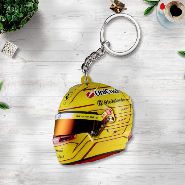 Scuderia Ferrari x Lewis Hamilton Custom Shape 2-sided Keychain – TANTN 11418