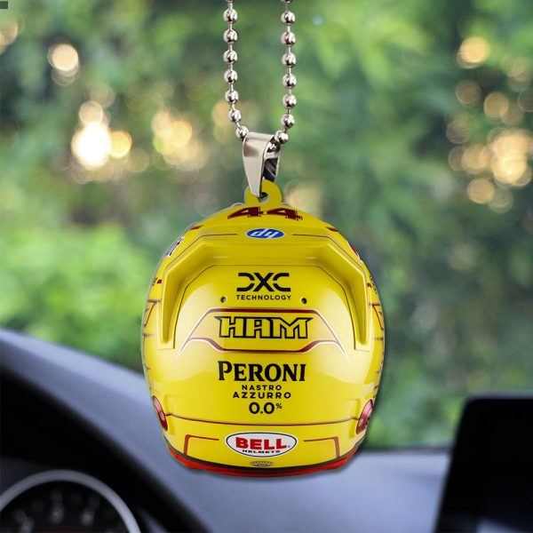 Scuderia Ferrari x Lewis Hamilton Custom Shape 2-sided Acrylic Car Ornament – TANTN 11432