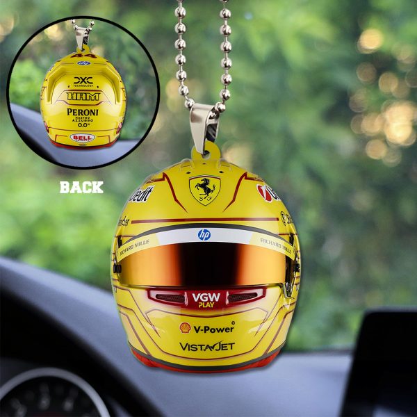 Scuderia Ferrari x Lewis Hamilton Custom Shape 2-sided Acrylic Car Ornament – TANTN 11432