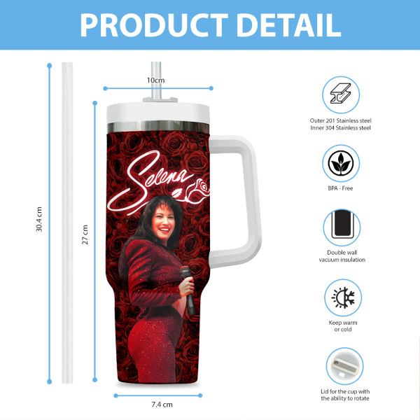 Selena Quintanilla Pérez 40oz Stanley Tumbler - ANHNV 9310