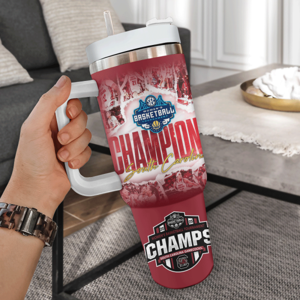 South Carolina Gamecocks 2025 SEC Women’s Basketball 40oz Stanley Tumbler - ANHNV 6242
