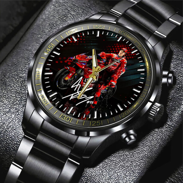 Ducati Lenovo Team x Marc Marquez Black Stainless Steel Watch - TANTN 11763