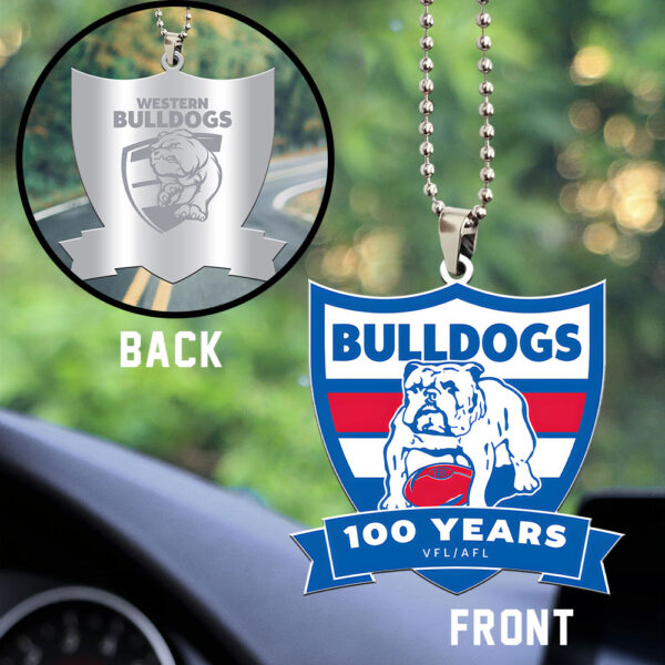 Western Bulldogs Custom Shape 2-sided Acrylic Car Ornament – MAITM 10463