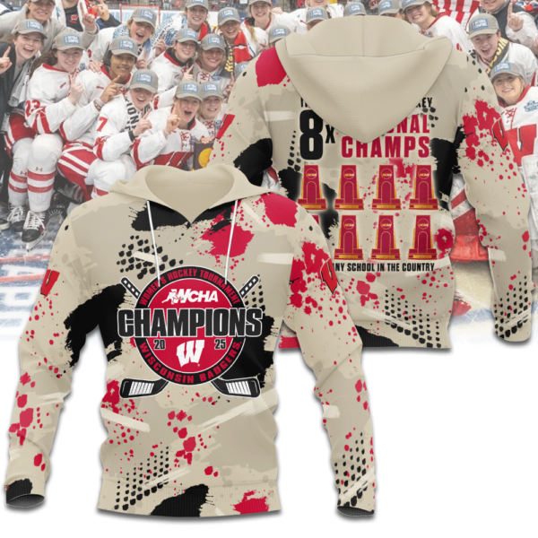 Wisconsin Badgers Women’s Ice Hockey 3D Apparel – ANHNV 9472
