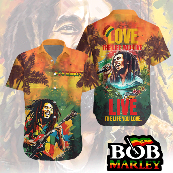Bob Marley Short Sleeve Dress Shirt – ANHNV 6153