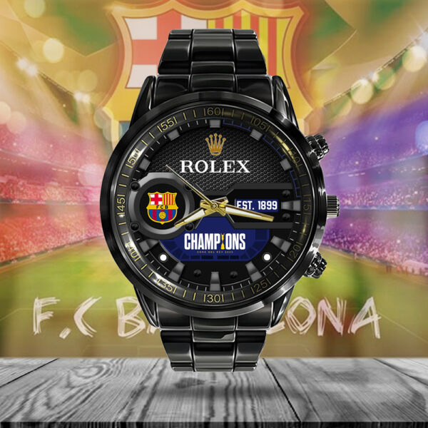 FC Barcelona x Rolex Black Stainless Steel Watch - MAITM 10851