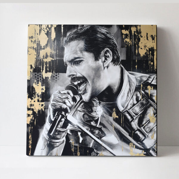 Freddie Mercury Square Canvas With Inner Frame - MAITM 10842