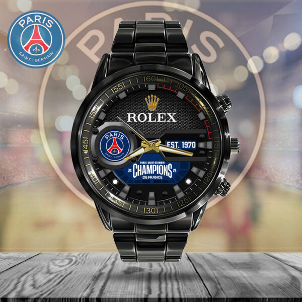 Paris Saint-Germain x Rolex Black Stainless Steel Watch - MAITM 10590