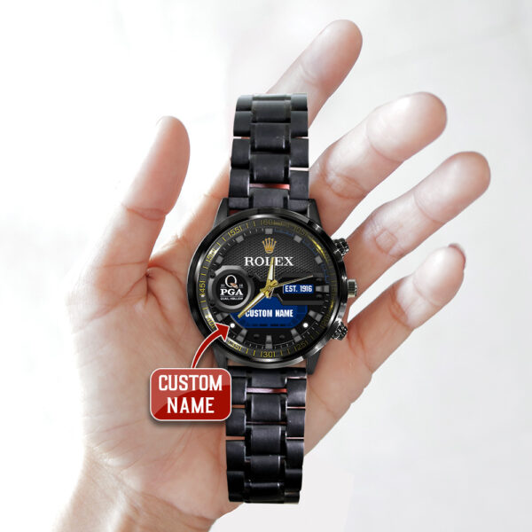 Personalized Golf PGA Championship x Rolex Black Stainless Steel Watch - MAITM 10717