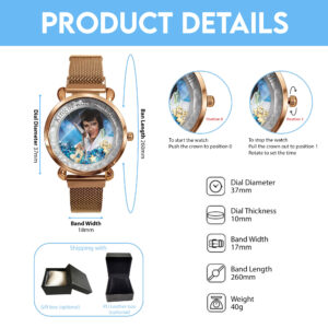 Elvis Presley Mesh Strap Quartz Watch - MAITM 10624