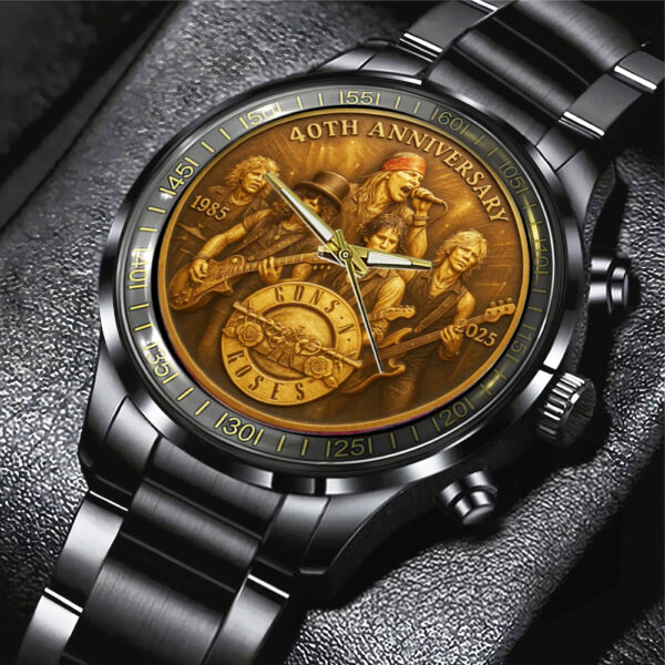 Guns N' Roses Black Stainless Steel Watch - MAITM 10698