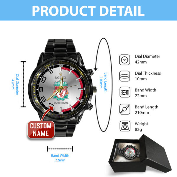 Personalized Liverpool FC x Rolex Black Stainless Steel Watch - MAITM 10612