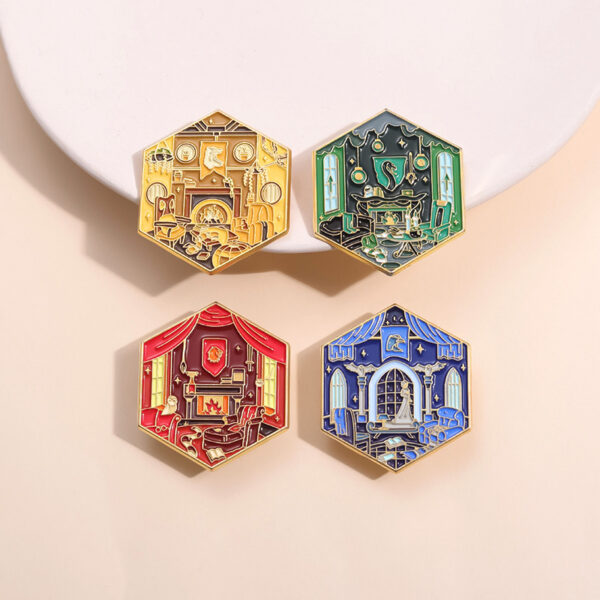 4PCS Harry Potter House Enamel Pins Set – TANTN DROP001