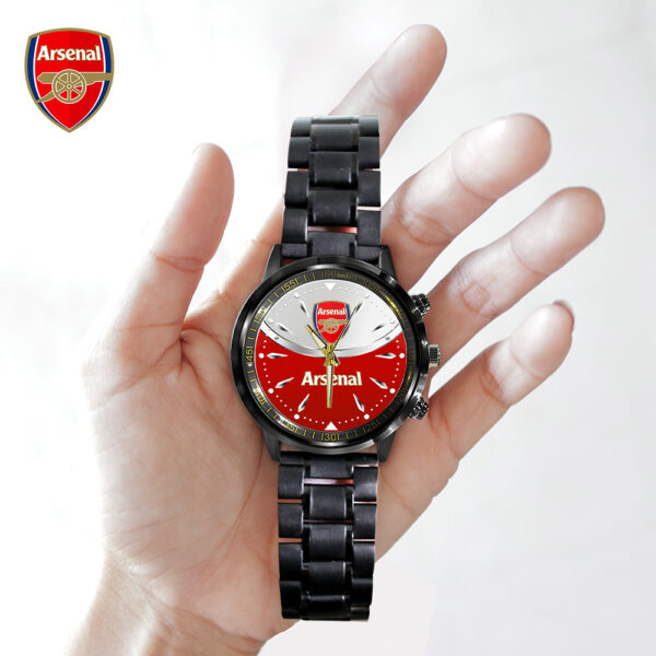 Arsenal Black Stainless Steel Watch - TANTN 12299