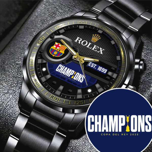 FC Barcelona x Rolex Black Stainless Steel Watch - MAITM 10851