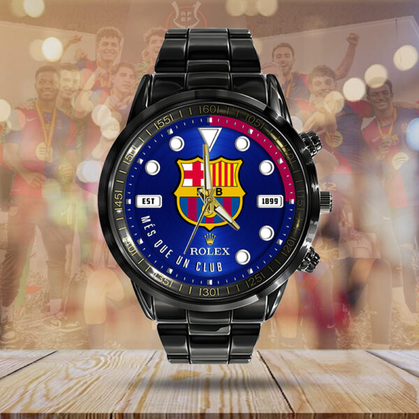 FC Barcelona x Rolex Black Stainless Steel Watch - MAITM 10856