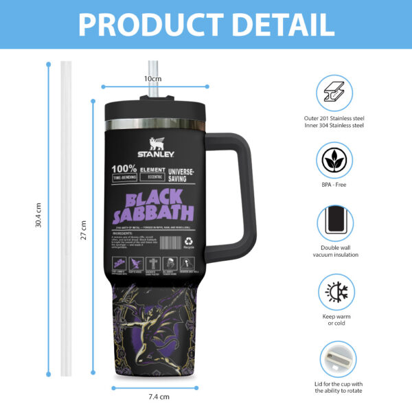 Black Sabbath 40oz Stanley Tumbler - TANTN 12173