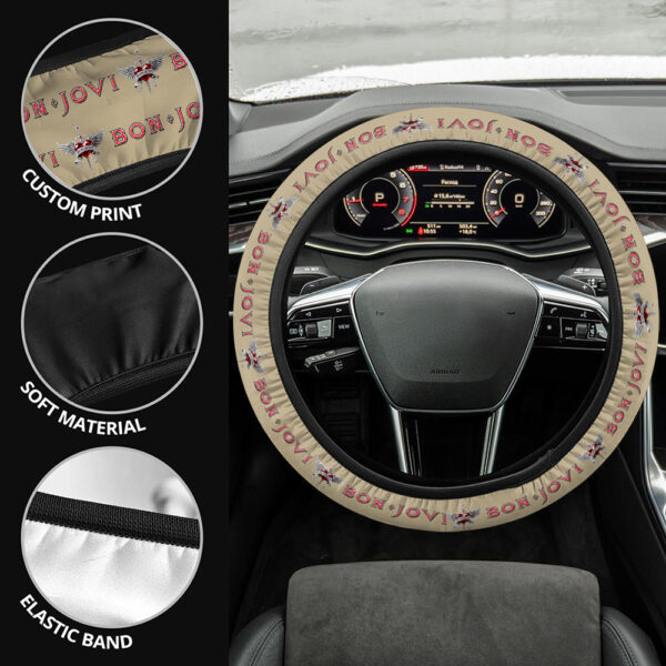 Bon Jovi Steering Wheel Cover - MAITM 10482