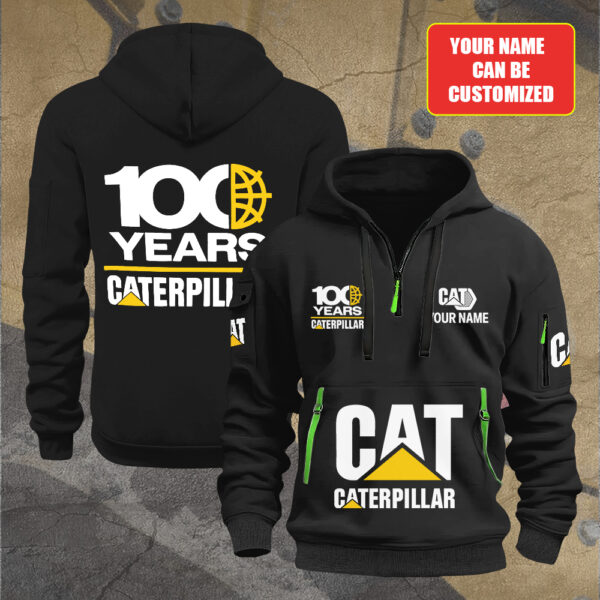 Personalized Caterpillar 2D Quarter Zip Hoodie - TANTN 12290