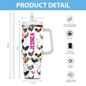 Personalized Chicken 40oz Stanley Tumbler - VANDH 4413