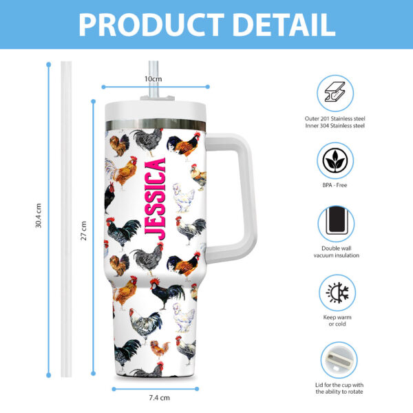 Personalized Chicken 40oz Stanley Tumbler - VANDH 4413