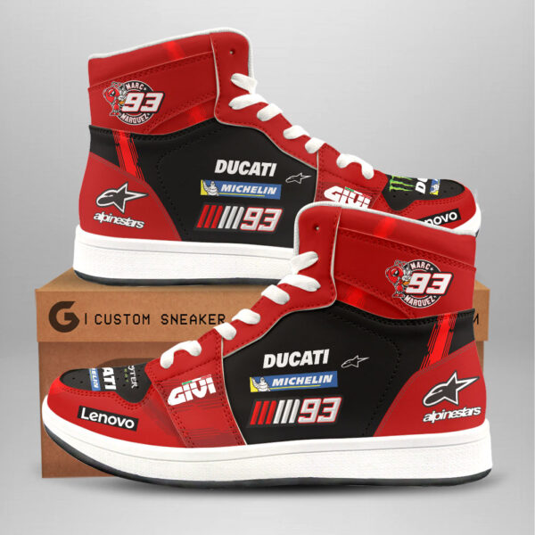 Ducati Lenovo Team x Marc Marquez AJ 1 Sneaker - HOATT 9857