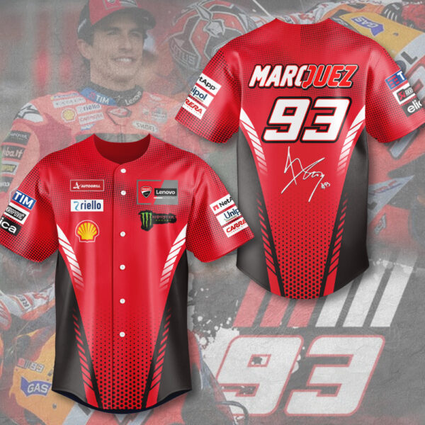 Ducati Lenovo Team x Marc Marquez Baseball Jersey - MAITM 10528