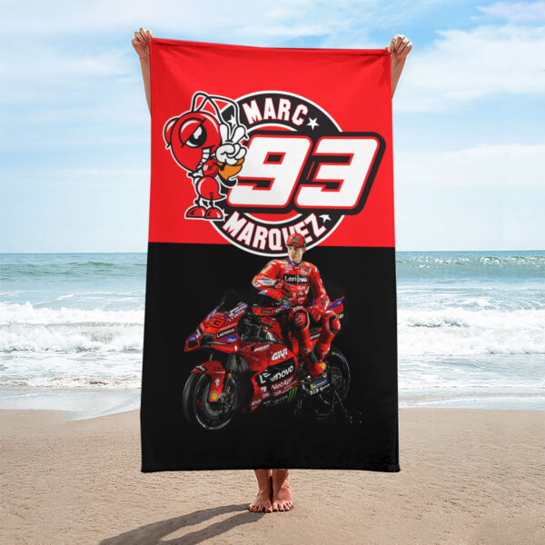 Ducati Lenovo Team x Marc Marquez Rectangle Beach Towel - HOATT 9814