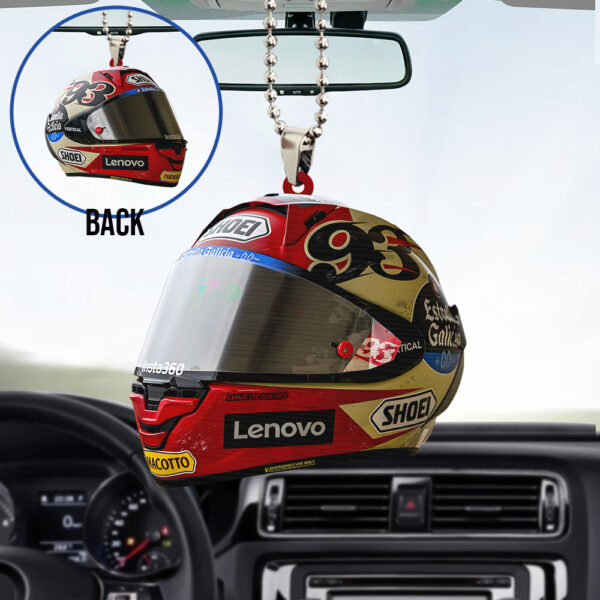 Ducati Lenovo Team x Marc Marquez Custom Shape 2-sided Acrylic Car Ornament – TANTN 11779