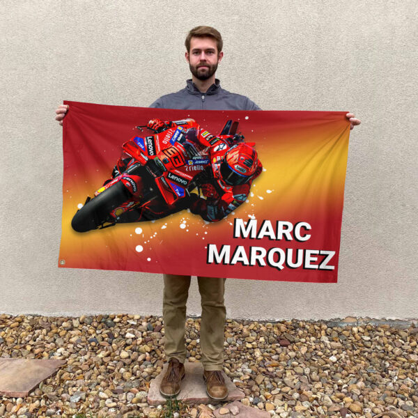 Ducati Lenovo Team x Marc Marquez 3D House Flag - HOATT 9747