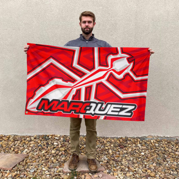 Ducati Lenovo Team x Marc Marquez 3D House Flag - HOATT 9818