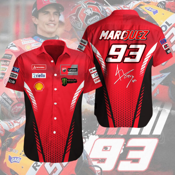 Ducati Lenovo Team x Marc Marquez Short Sleeve Dress Shirt – MAITM 10614