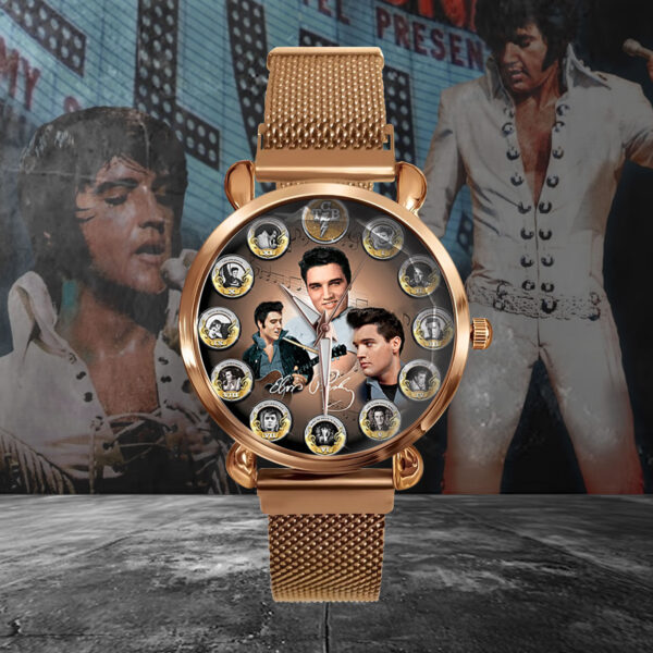 Elvis Presley Mesh Strap Quartz Watch - MAITM 10598