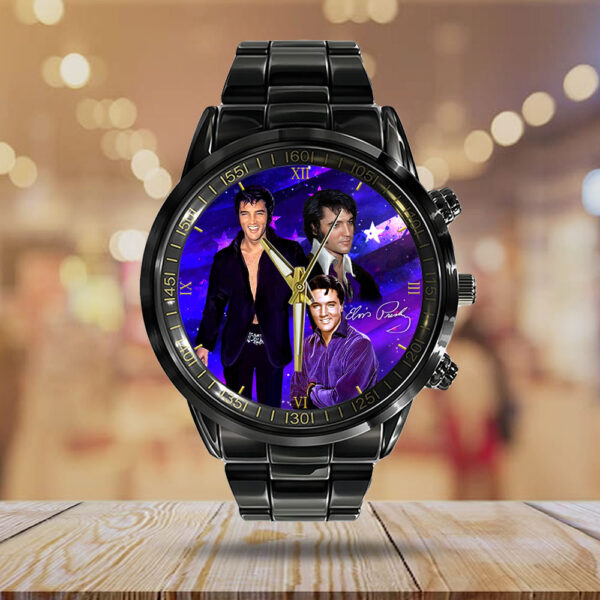 Elvis Presley Black Stainless Steel Watch - HOATT 9791