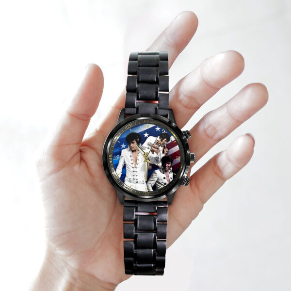 Elvis Presley Black Stainless Steel Watch - HOATT 9794