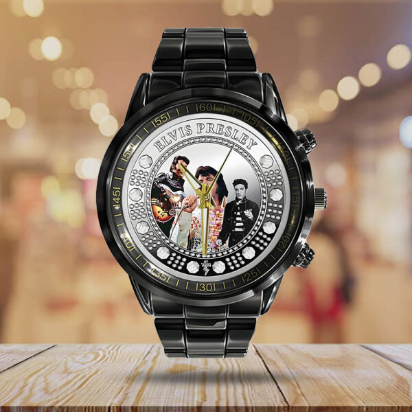 Elvis Presley Black Stainless Steel Watch - TANTN 12260