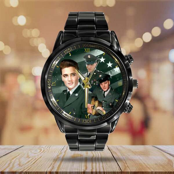 Elvis Presley Black Stainless Steel Watch - HOATT 9983