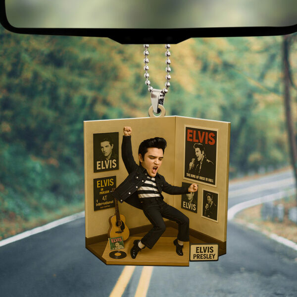Elvis Presley Custom Shape 1-sided Acrylic Car Ornament - GNE NEW172