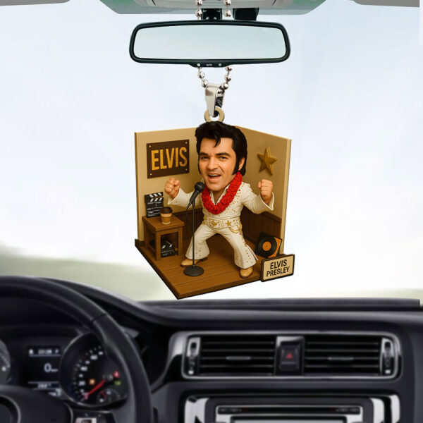Elvis Presley Custom Shape 1-sided Acrylic Car Ornament - GNE NEW175
