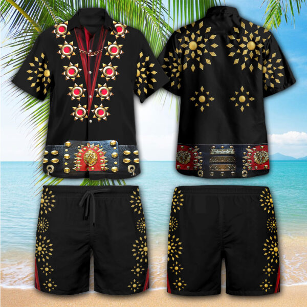 Elvis Presley 3D Hawaiian Shirt Shorts - HOATT 9614