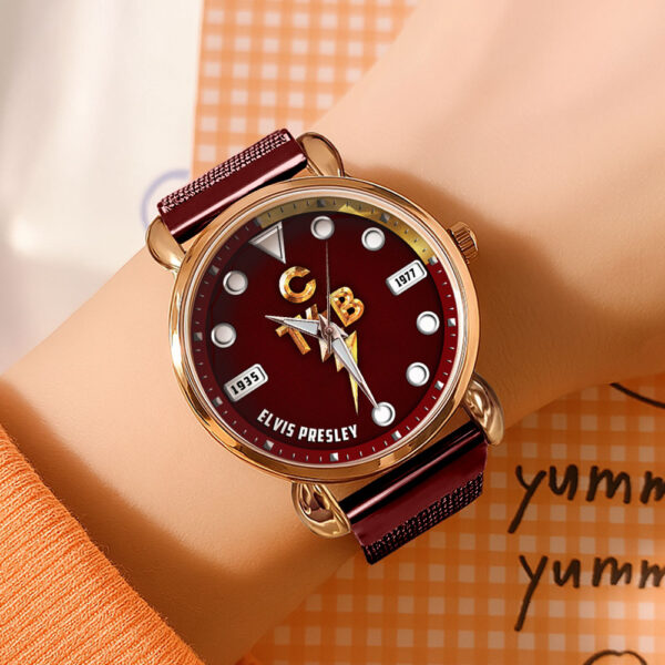 Elvis Presley Mesh Strap Quartz Watch - HOATT 9748