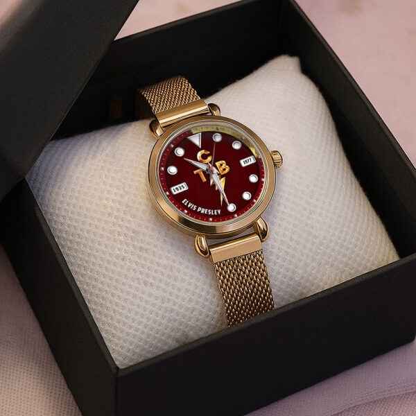 Elvis Presley Mesh Strap Quartz Watch - HOATT 9748