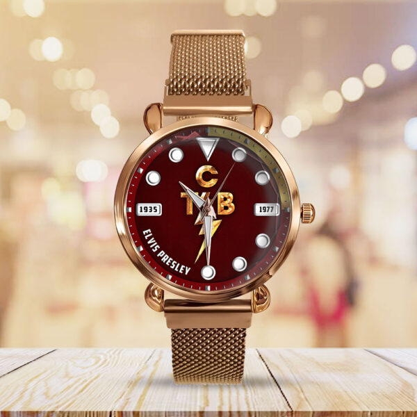 Elvis Presley Mesh Strap Quartz Watch - HOATT 9748
