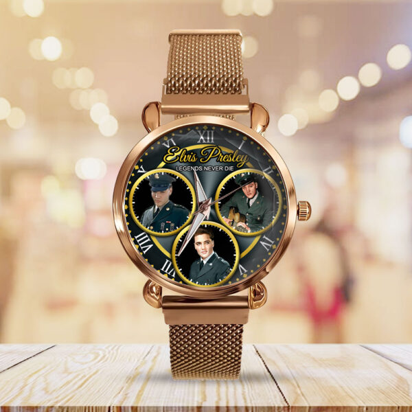 Elvis Presley Mesh Strap Quartz Watch - HOATT 9773