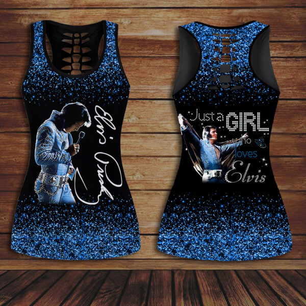 Elvis Presley Hollow Tank Top Leggings - HOATT 10076