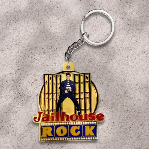 Elvis Presley Custom Shape 1-sided Keychain - HOATT 10072
