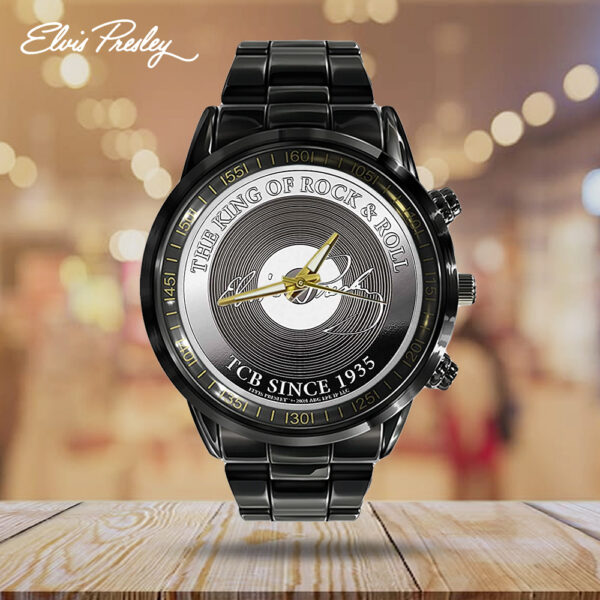 Elvis Presley Black Stainless Steel Watch - TANTN 12261