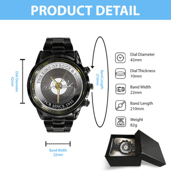Elvis Presley Black Stainless Steel Watch - TANTN 12261