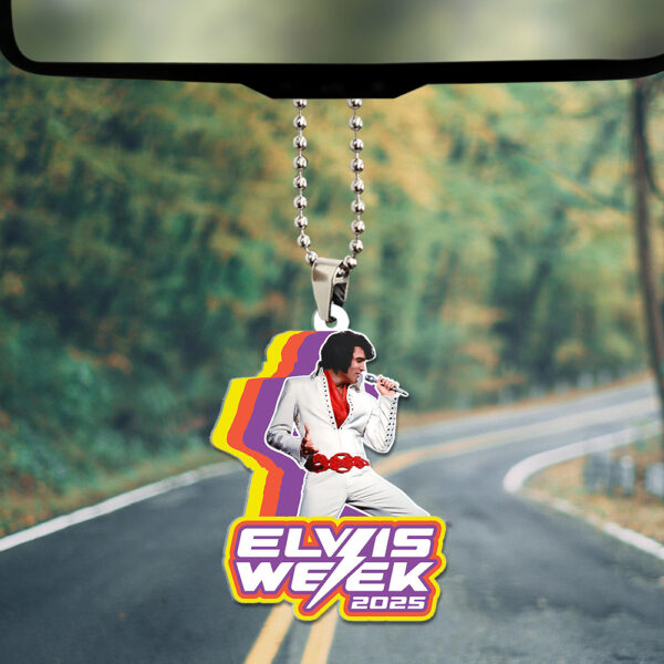 Elvis Presley Custom Shape 2-sided Acrylic Car Ornament - GNE 3243